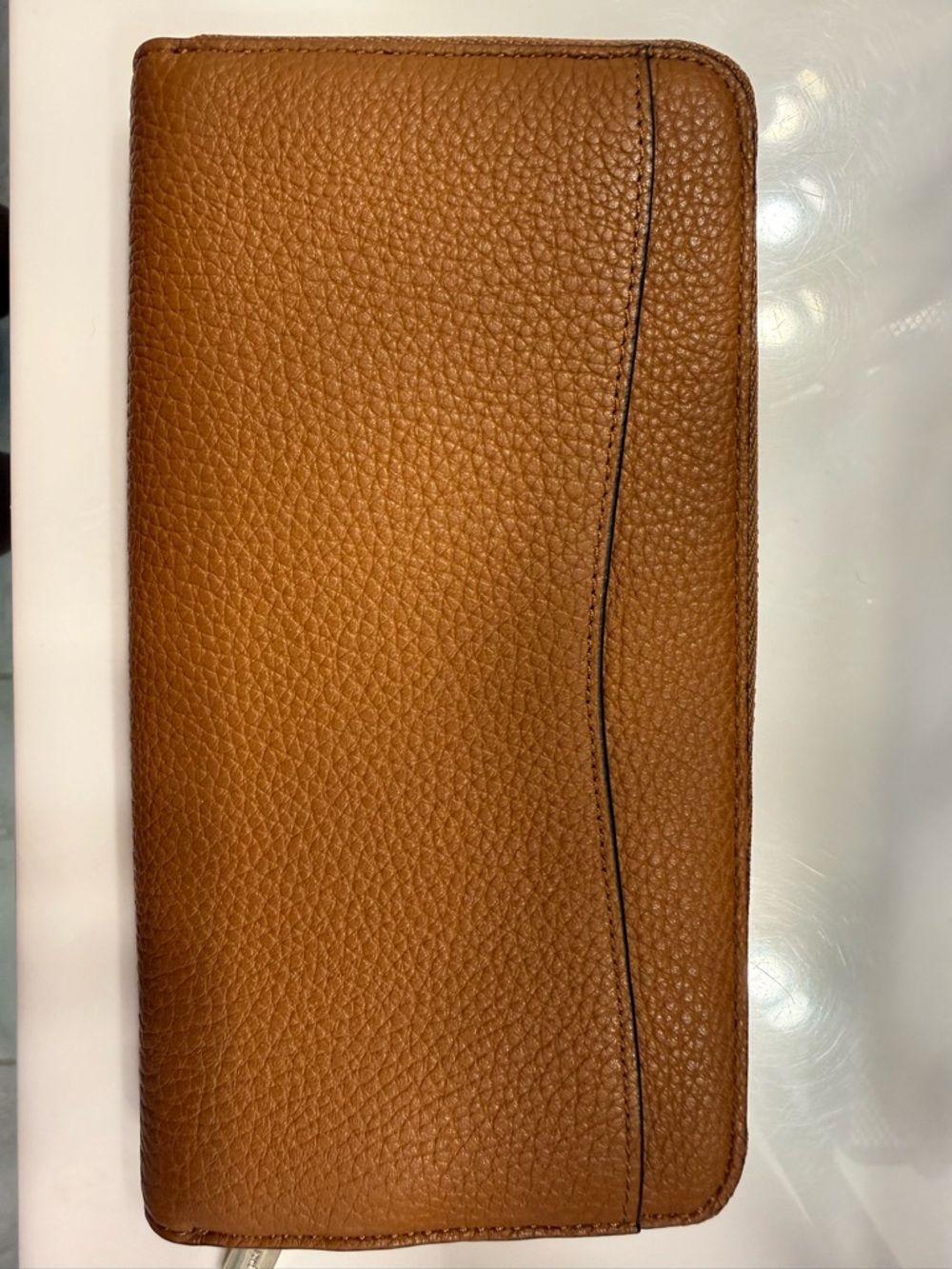 Kate Spade Tan Pebbled Leather Zip Wallet - Picture 3 of 9